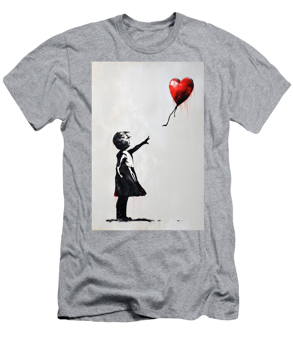Girl with Balloon Kevin Walker and Pixel Reverie T-Shirt
