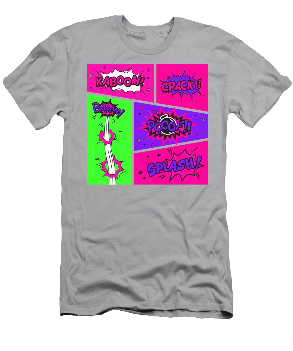 Girly Action Comic Panels Alondra Hanley T-Shirt