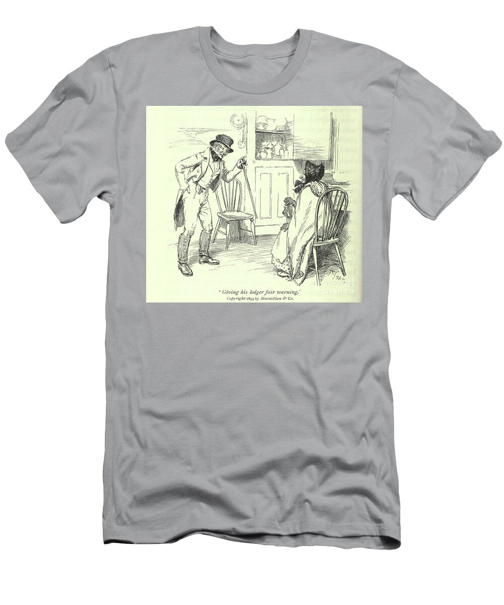 Giving His Lodger Fair Warning L3 Historic Illustrations T-Shirt