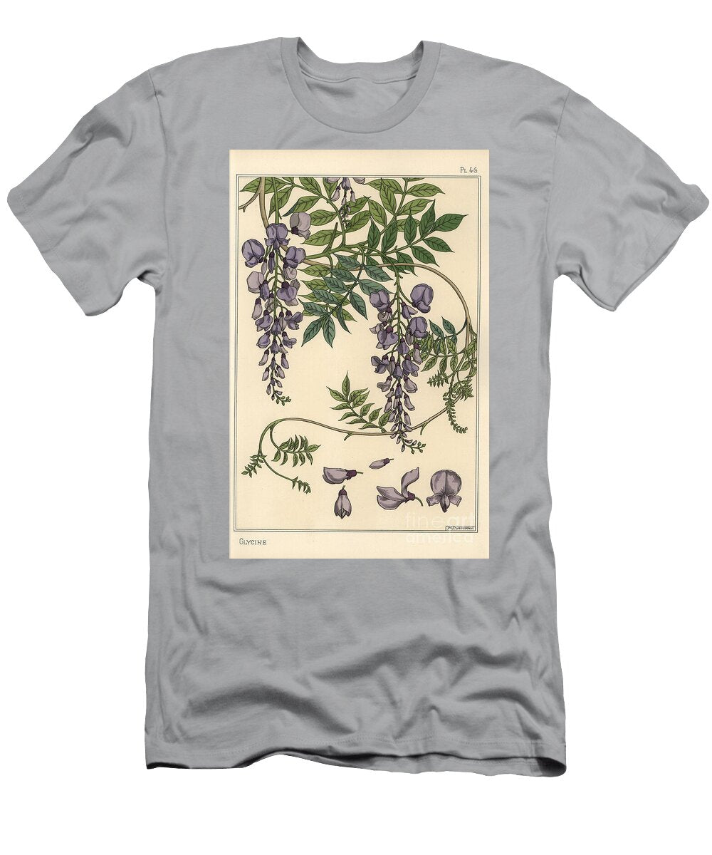 Glycine Botanical Study 1897 Lithograph Eugene Grasset T-Shirt
