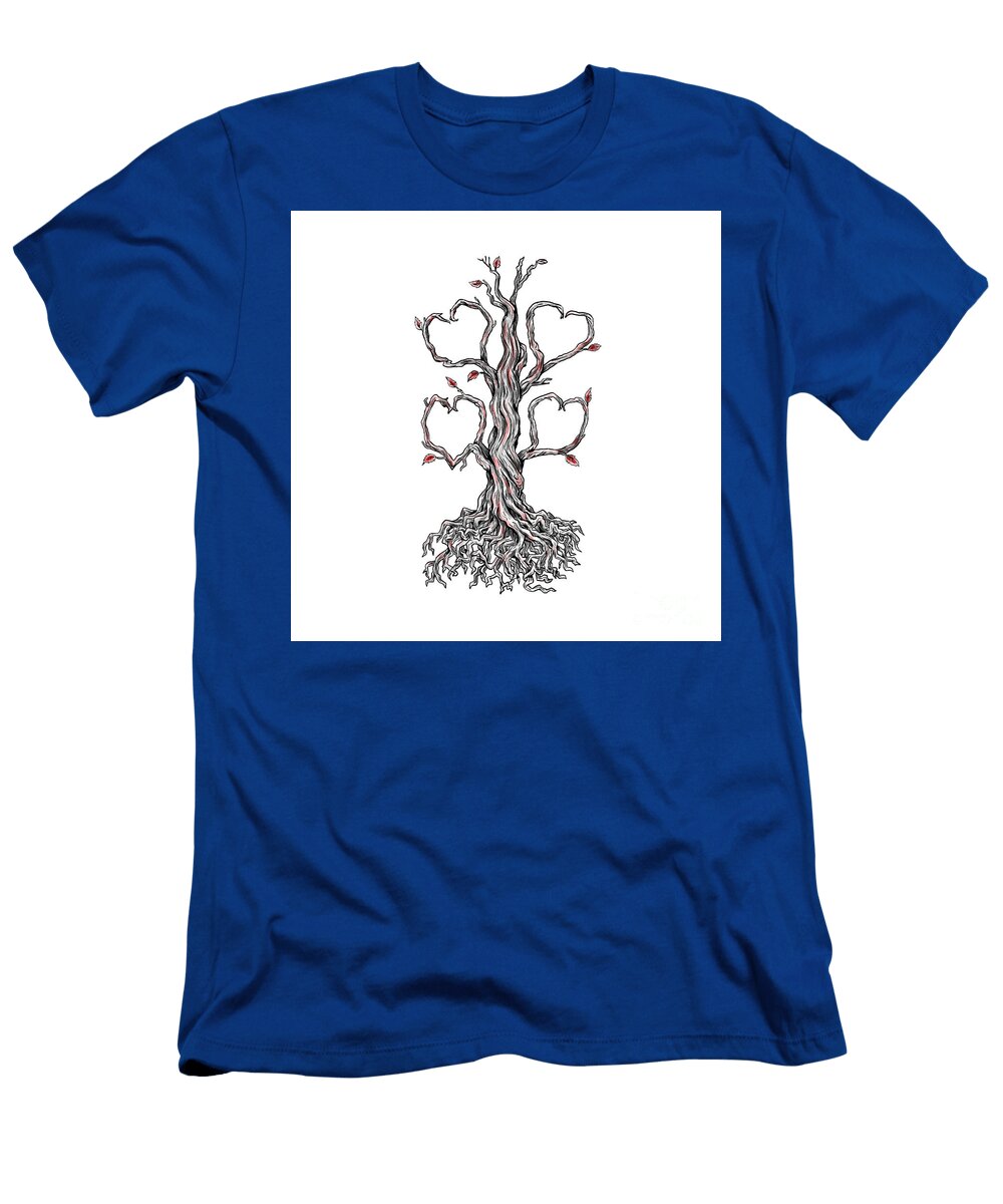 Gnarly Oak Tree Heart Tattoo Aloysius Patrimonio T-Shirt