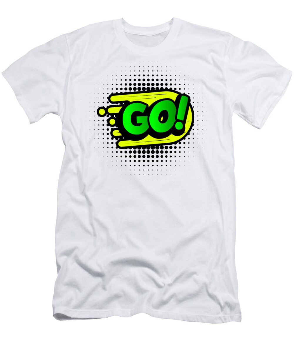 Go Comic Speech Bubble Print on Demand T-Shirt
