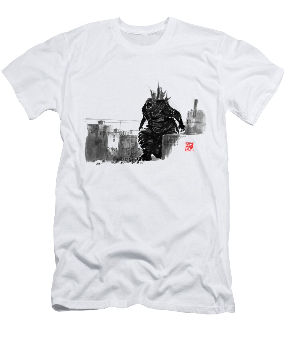 Godzilla Screaming Pechane Sumie T-Shirt
