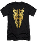 Golden Celtic Dragon Pair Ingrid Frances Stark T-Shirt