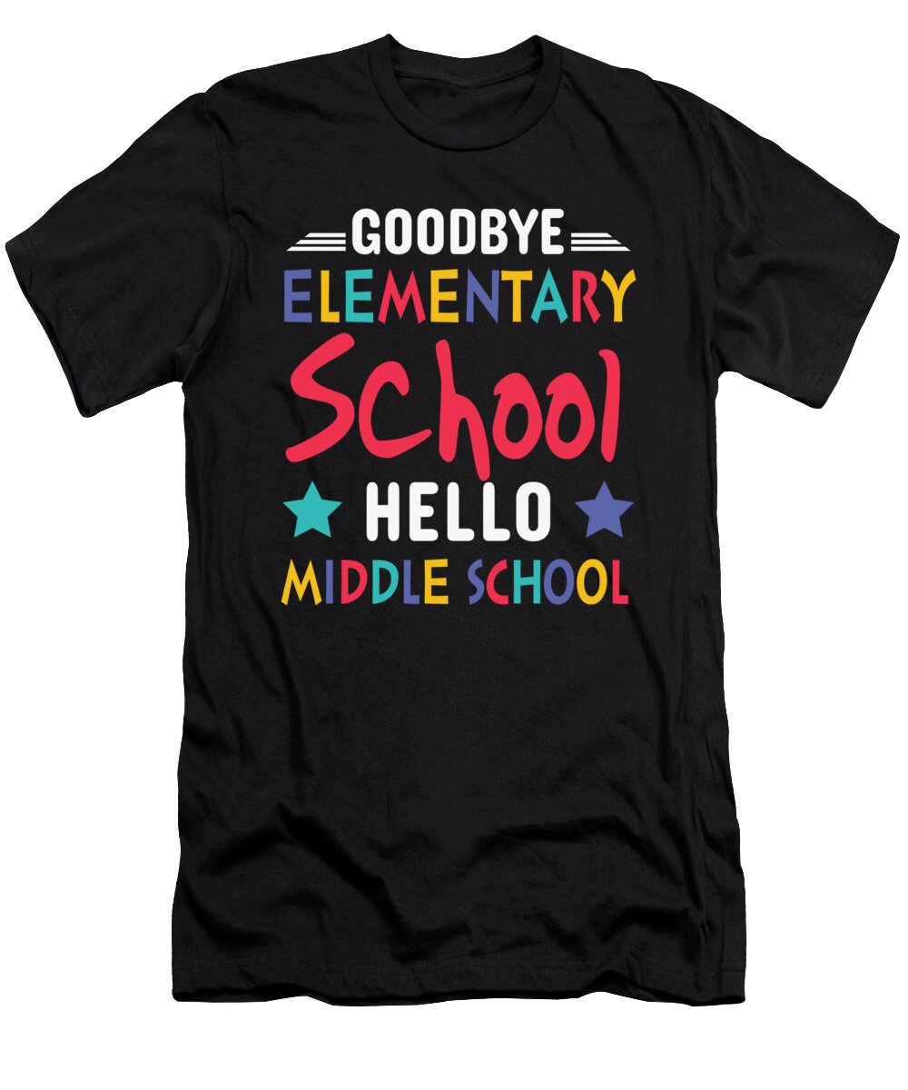 Goodbye Elementary School Hello Middle School Licensed Art T-Shirt