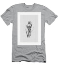 Graceful Iris Blooms in Monochrome Yulia Vertash T-Shirt