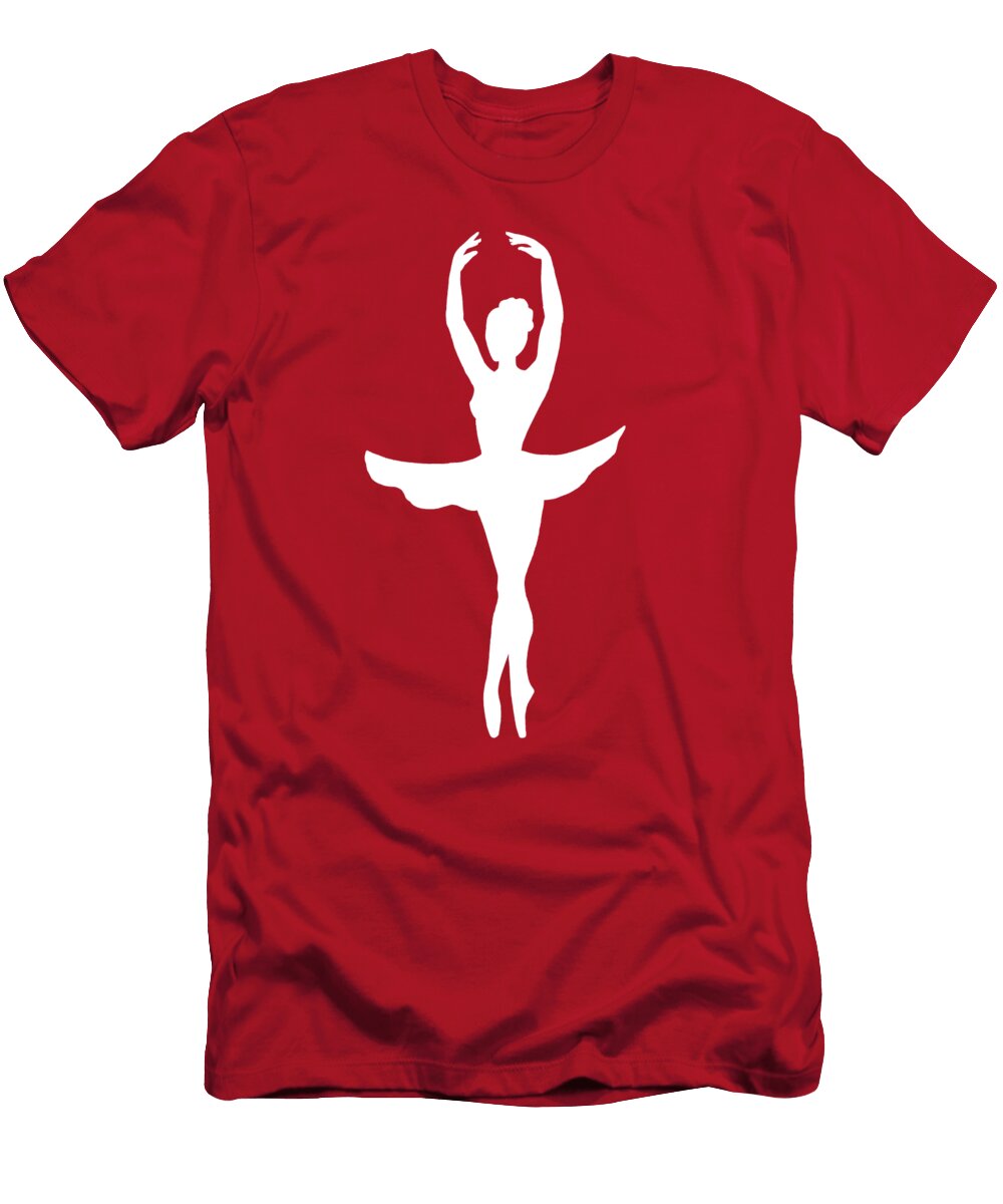 Graceful Silhouette of Dancing Ballerina Irina Sztukowski T-Shirt
