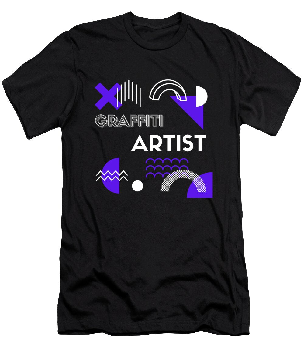 Graffiti Artist Retro Ognisty T-Shirt