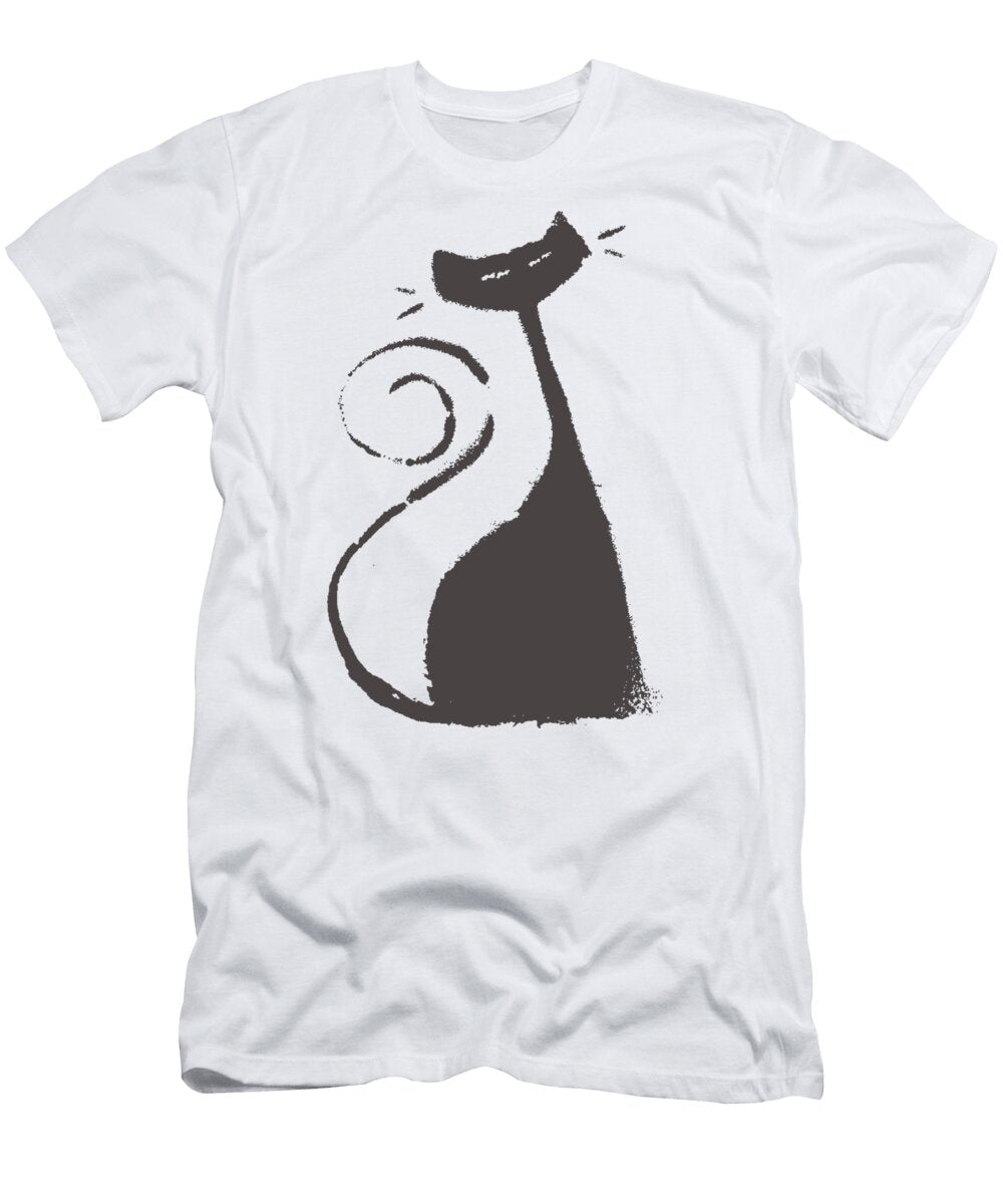 Graffitti Stencil Black Cat Paul Schrank T-Shirt