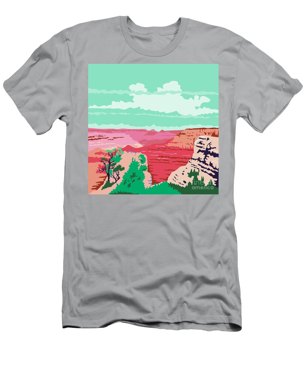 Grand Canyon Arizona Wpa Aloysius Patrimonio T-Shirt