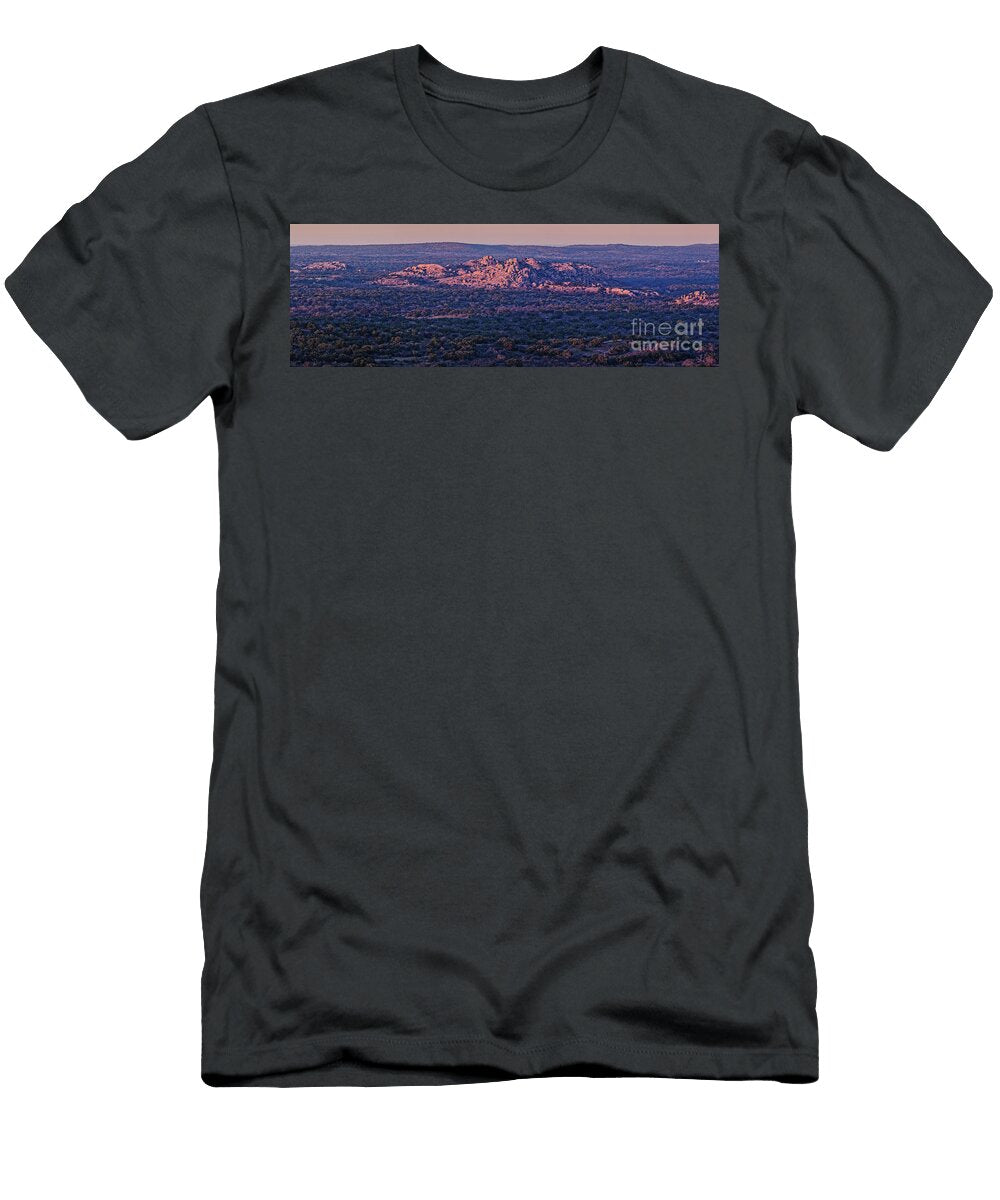Granite Outcrops of Llano County From the Top of Enchanted Rock Fredericksburg Texas Hill Country Silvio Ligutti T-Shirt