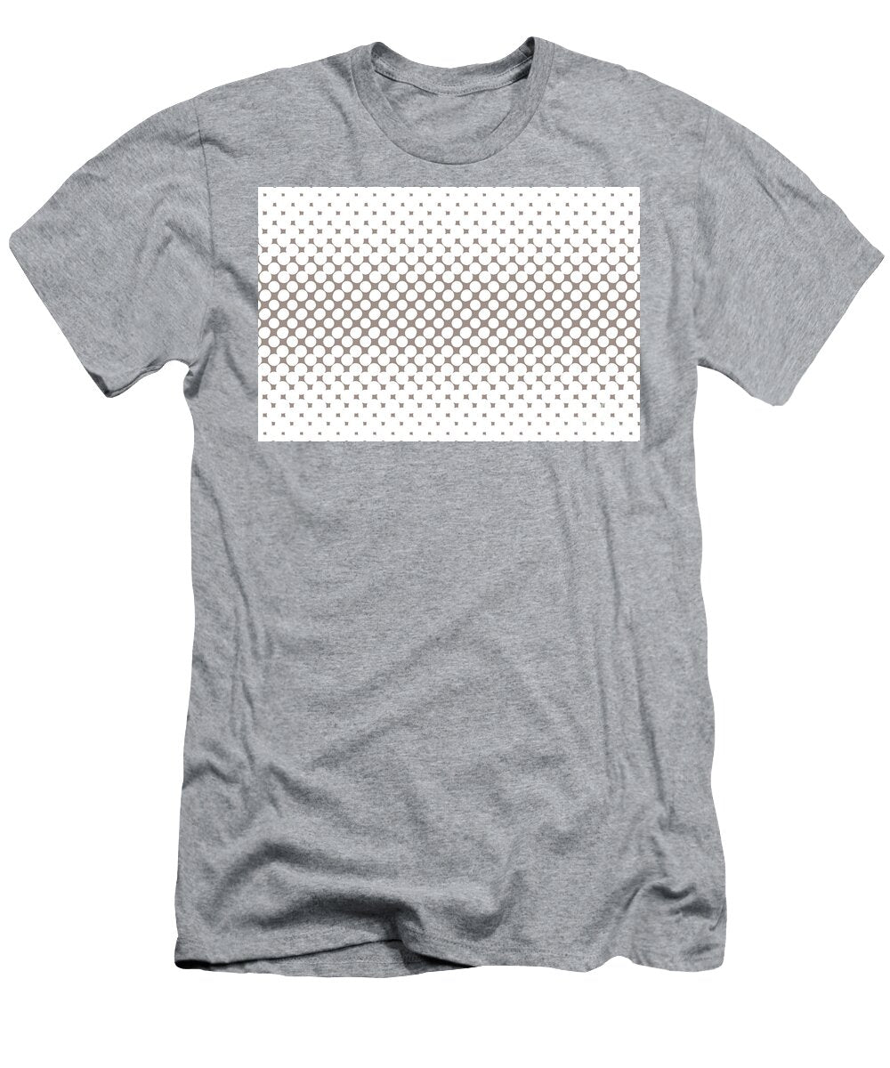 Gray Beige White Halftone Abstract Polka Dot Pattern Pairs Dutch Boy 2023 Coty Rustic Greige 404 4db Petite Patterns T-Shirt