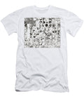 Gray Black and White Smudgy Boxes Paulette Wright T-Shirt