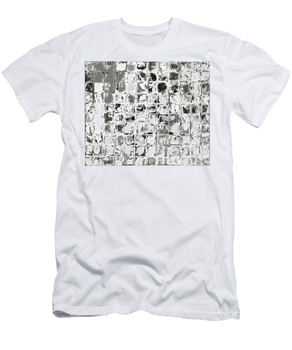 Gray Black and White Smudgy Boxes Paulette Wright T-Shirt