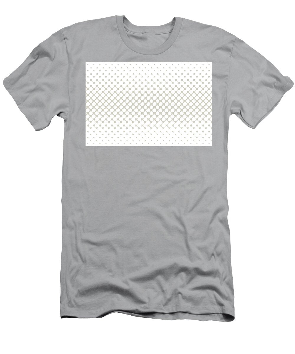 Gray Tan White Halftone Abstract Polka Dot Pattern Pairs Valspar 2023 Coty Villa Grey 6005 1b Petite Patterns T-Shirt