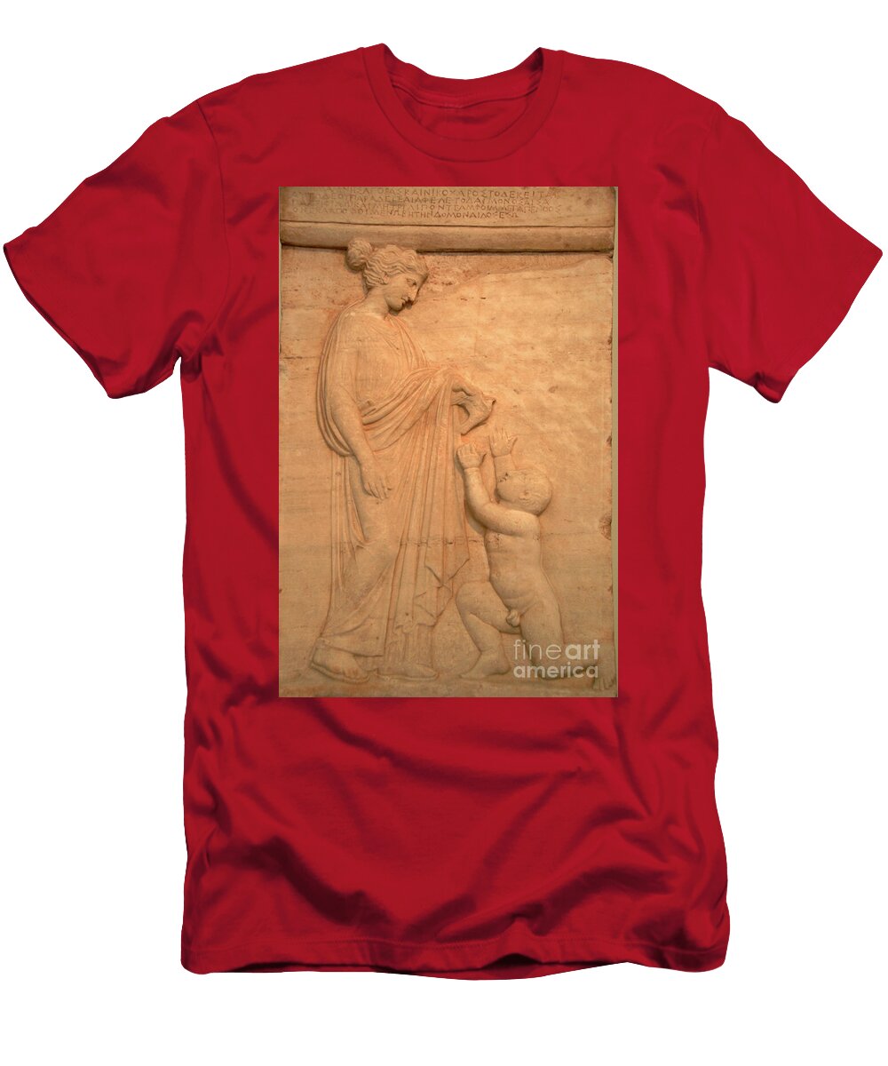 Greek Art Funerary Stele V Century Bc Unknown Artist T-Shirt