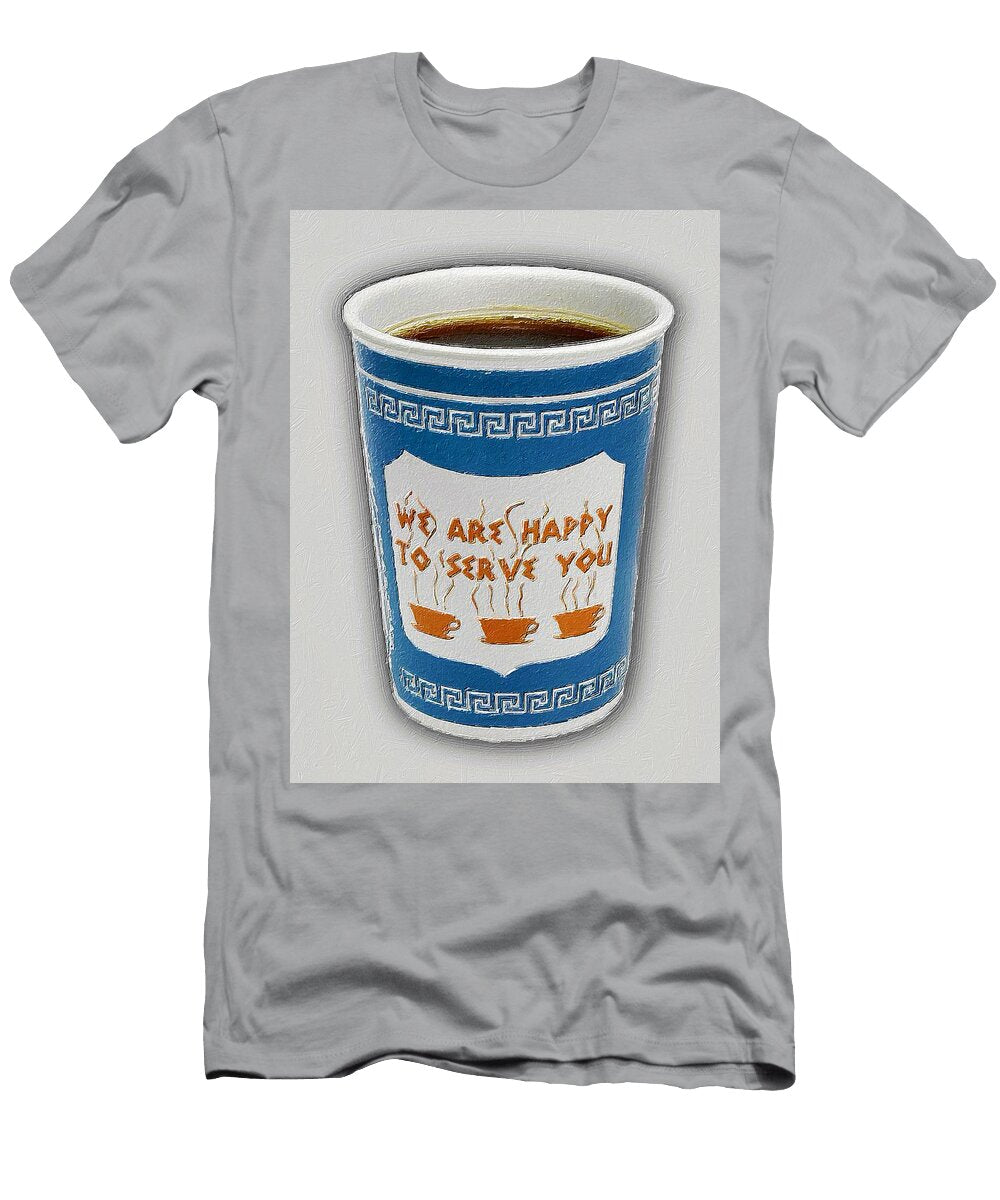 Greek Go Cup Pop Coffee Lover Tony Rubino T-Shirt