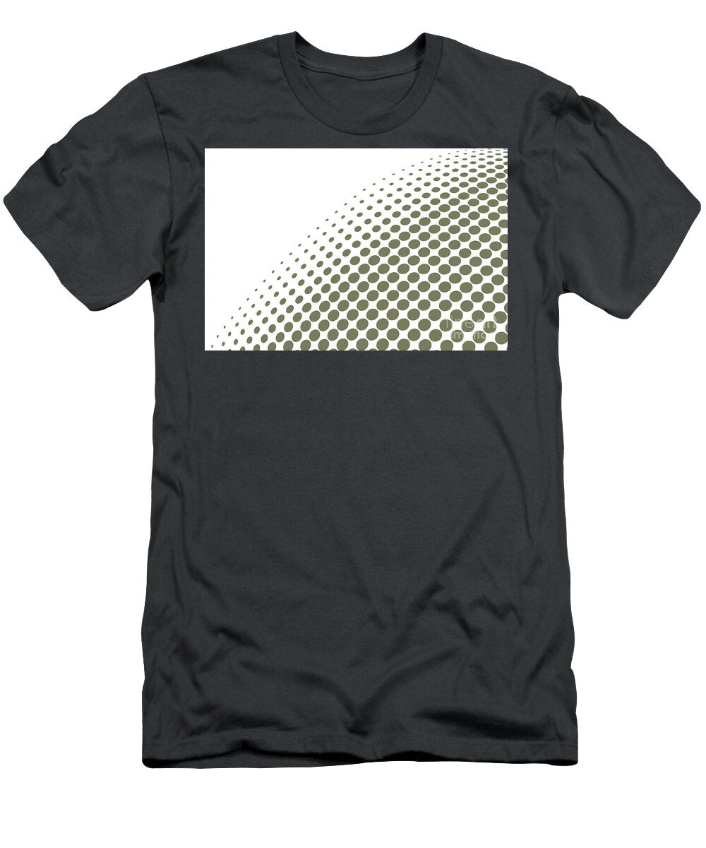 Green and White Abstract Halftone Polka Dot Pattern Pairs Jolie 2022 Color of the Year Sage Petite Pattern Minimal Graphic Designs T-Shirt
