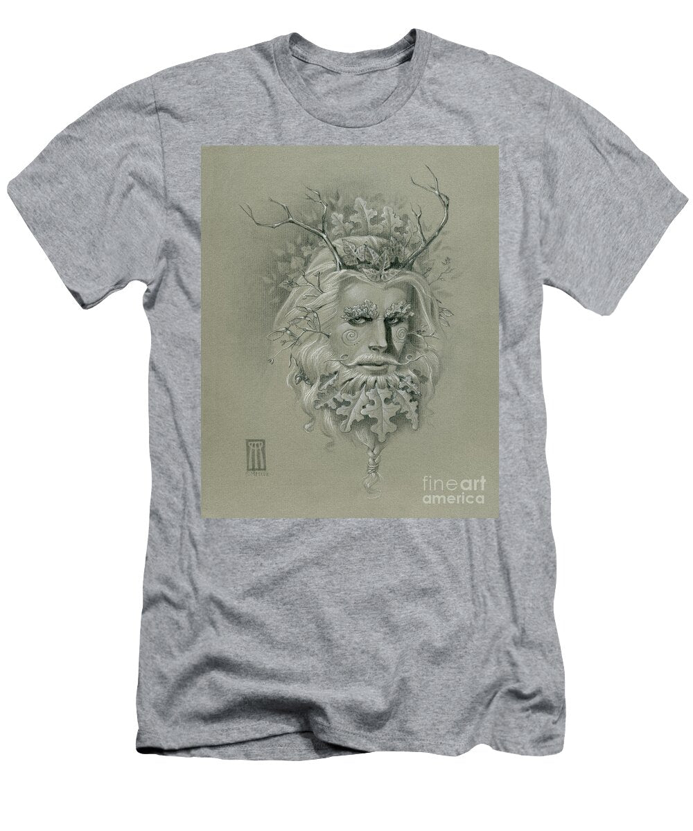 Green Man on Halftone Paper Melissa a Benson T-Shirt