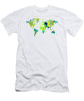 Green World Map 29 Sharon Cummings Sharon Cummings T-Shirt