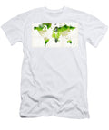 Green World Map Art Sharon Cummings Sharon Cummings T-Shirt