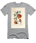 Grenadier Pomegranate Tree Punica Granatum with Leaf Flower Fruit and Section Through Fruit Showing Seeds Pierre Jean Francois Turpin T-Shirt