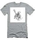 Grim Reaper Lacrosse Defense Pole Tattoo Aloysius Patrimonio T-Shirt
