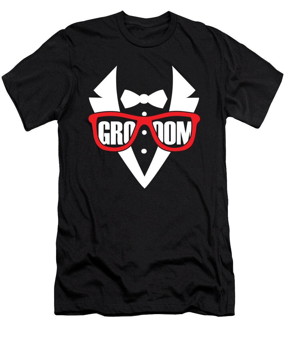 Groom Wedding Married Cool Men Suit Marriage Florian Dold Art T-Shirt