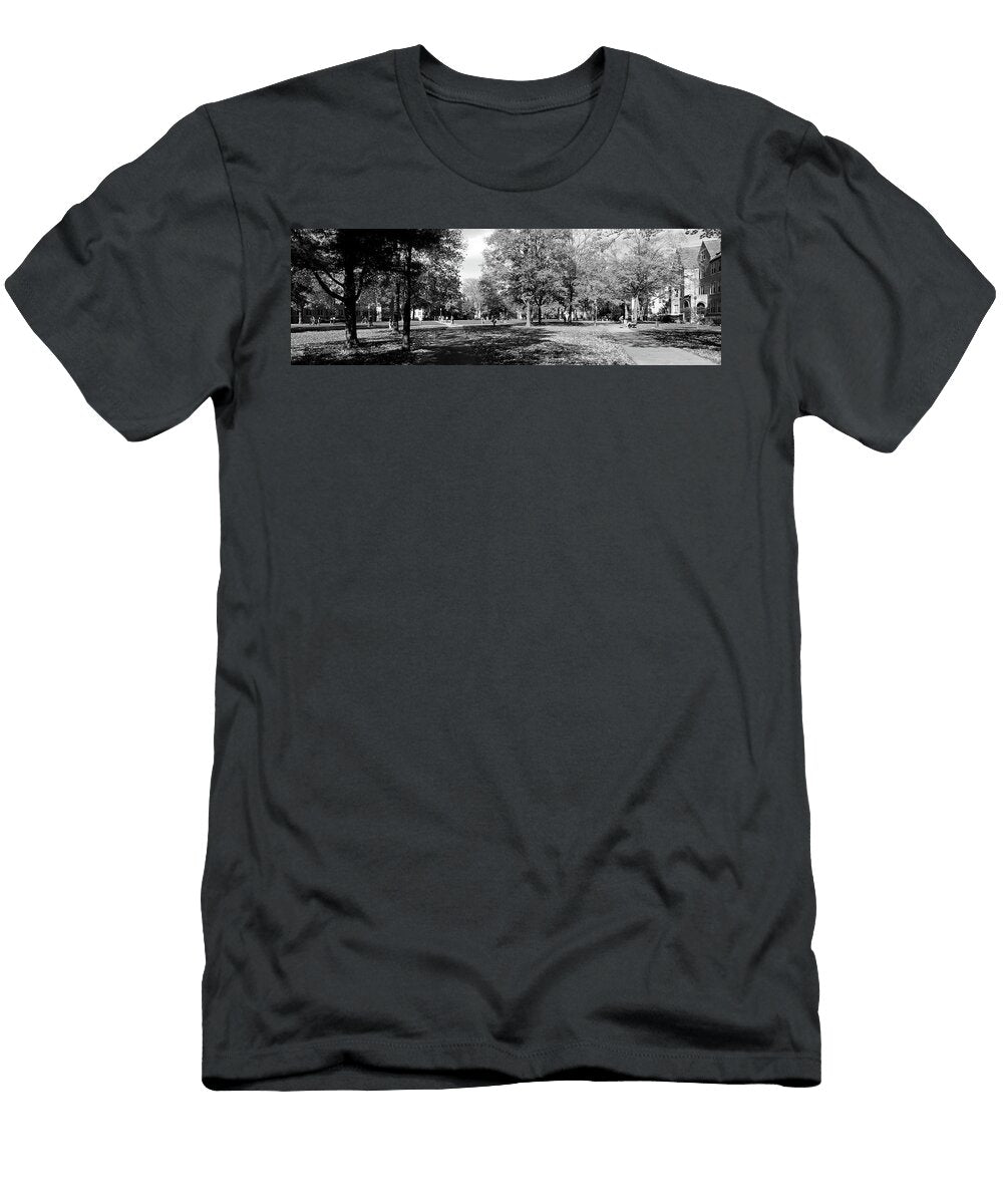 Group of People At a University Campus Panoramic Images T-Shirt