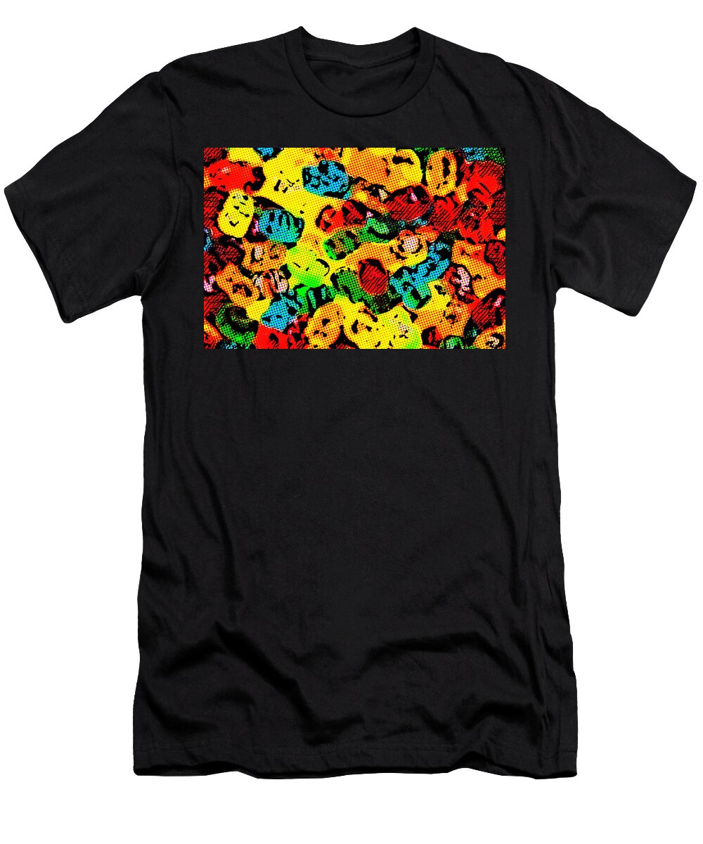 Gummy Bears Halftone Abstract Steven Green T-Shirt