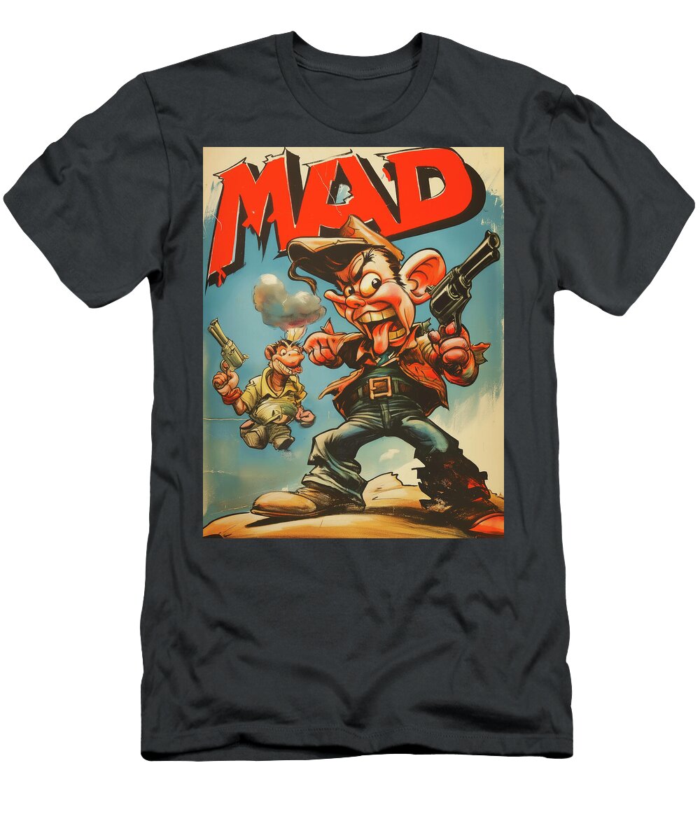 Gun Nut Mad Comic Book Cover 05 Yopedro T-Shirt