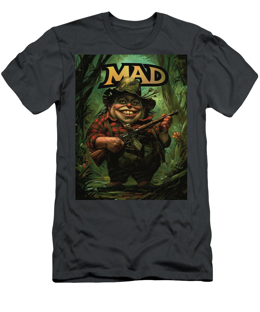 Gun Nut Mad Comic Book Cover 53 Mad Paperairplanes T-Shirt