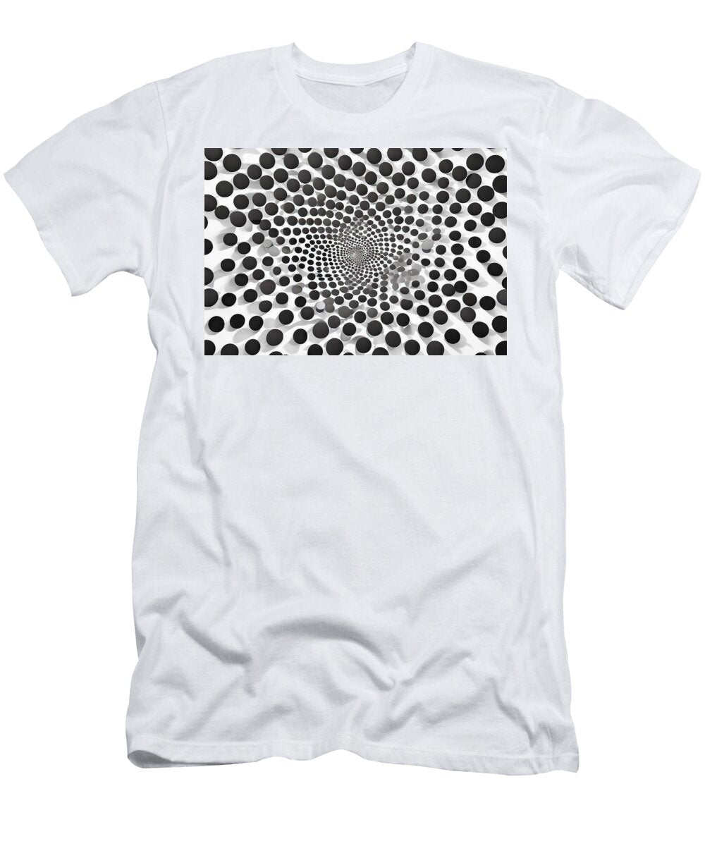 Halftone Circular Dotted Frames Set Circle Dots Isolated on the White Background Wafe Akkash T-Shirt