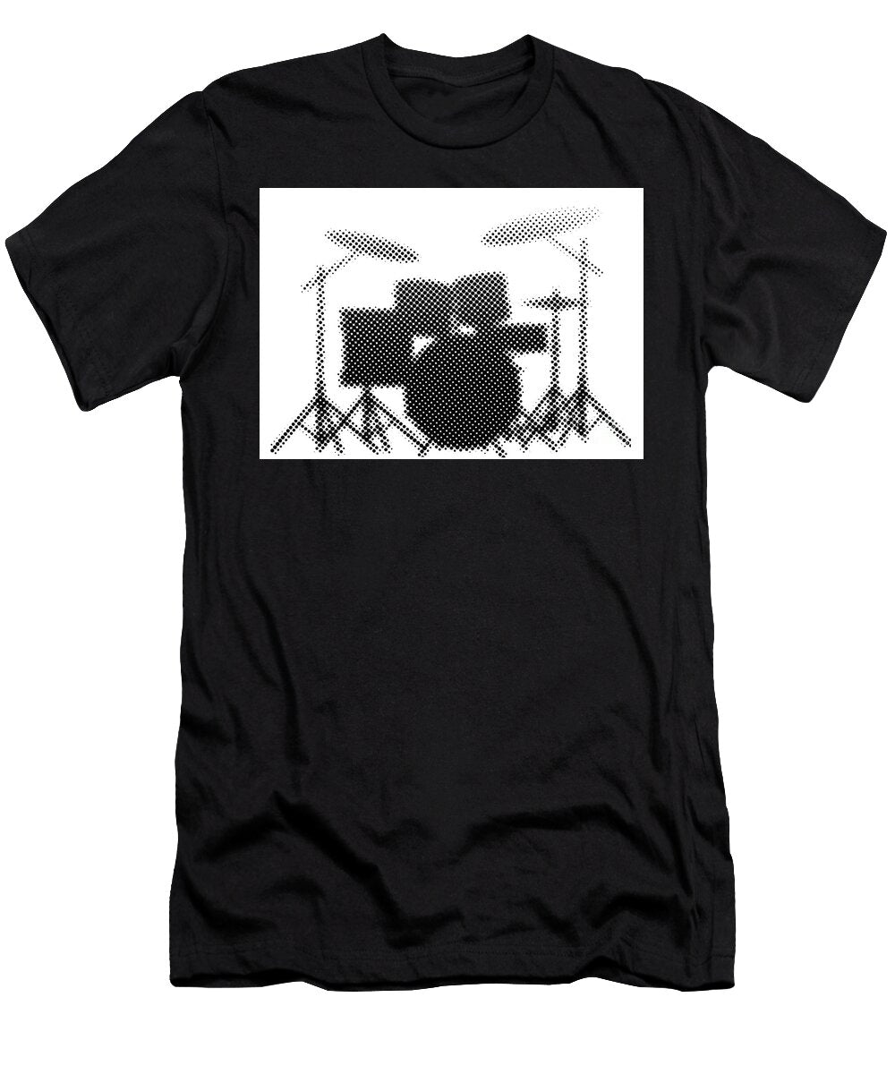 Halftone Drum Kit Bigalbaloo Stock T-Shirt