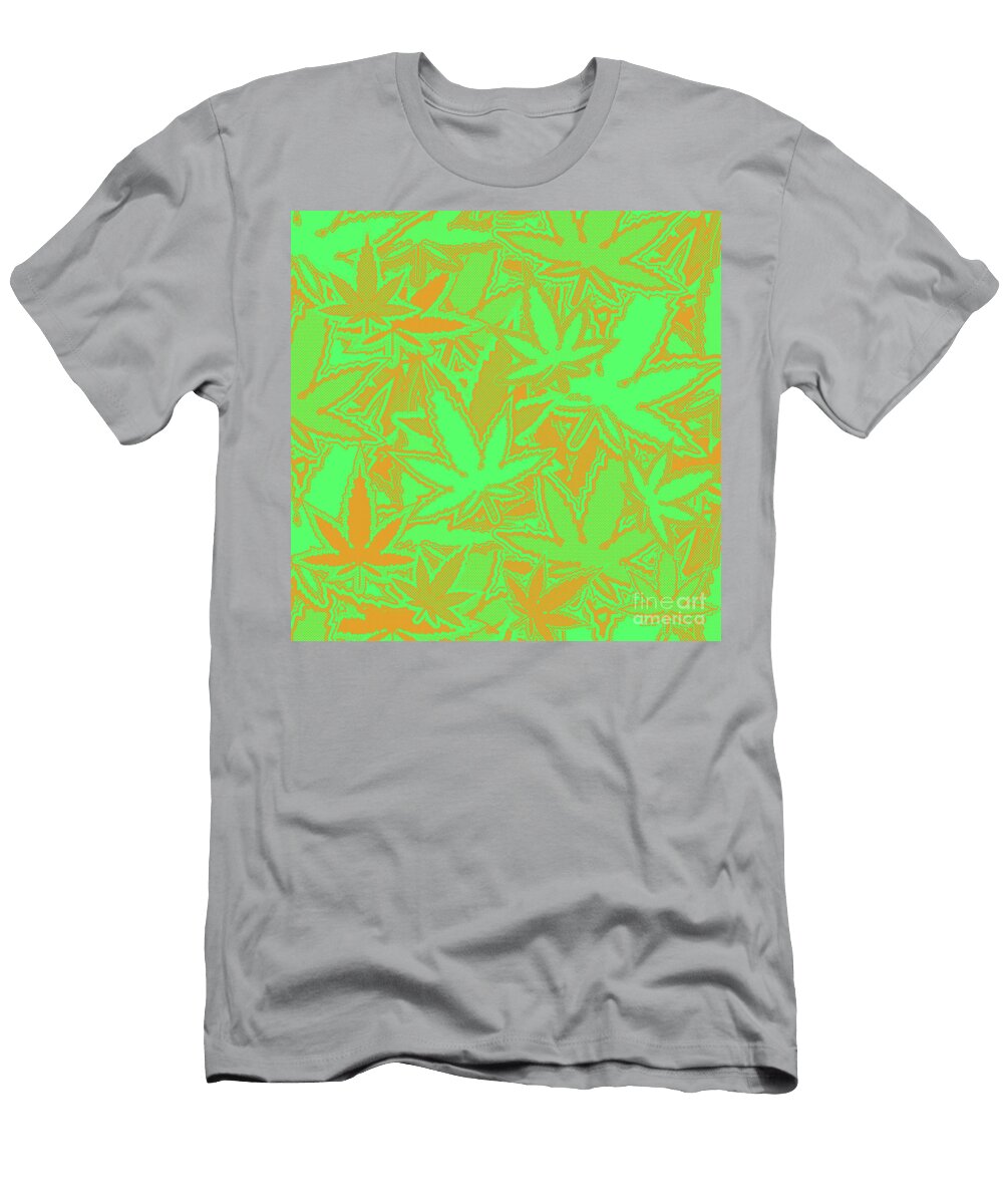 Halftone Pot Leaf Jonathan Welch T-Shirt