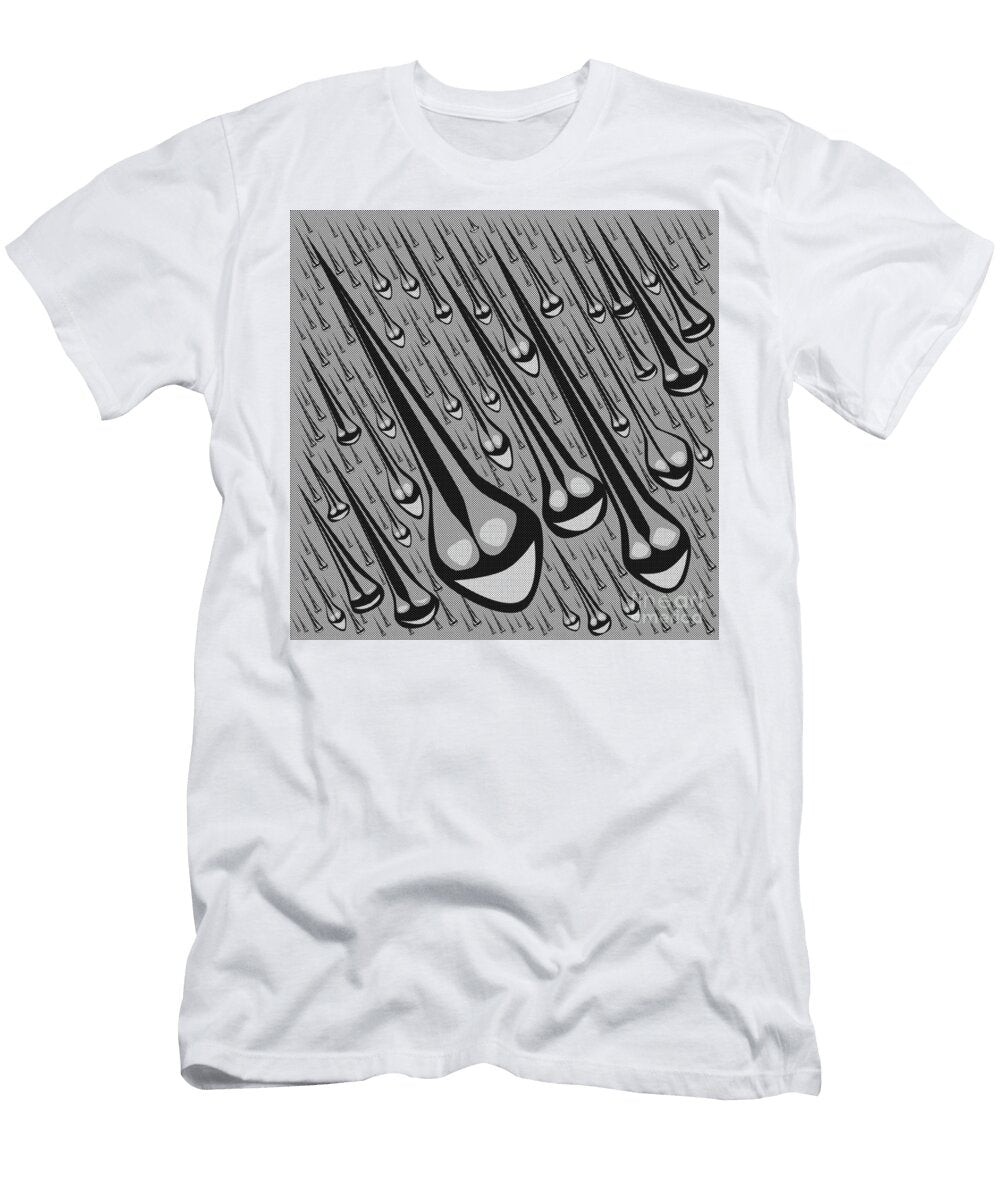 Halftone Rain Faces Bigalbaloo Stock T-Shirt