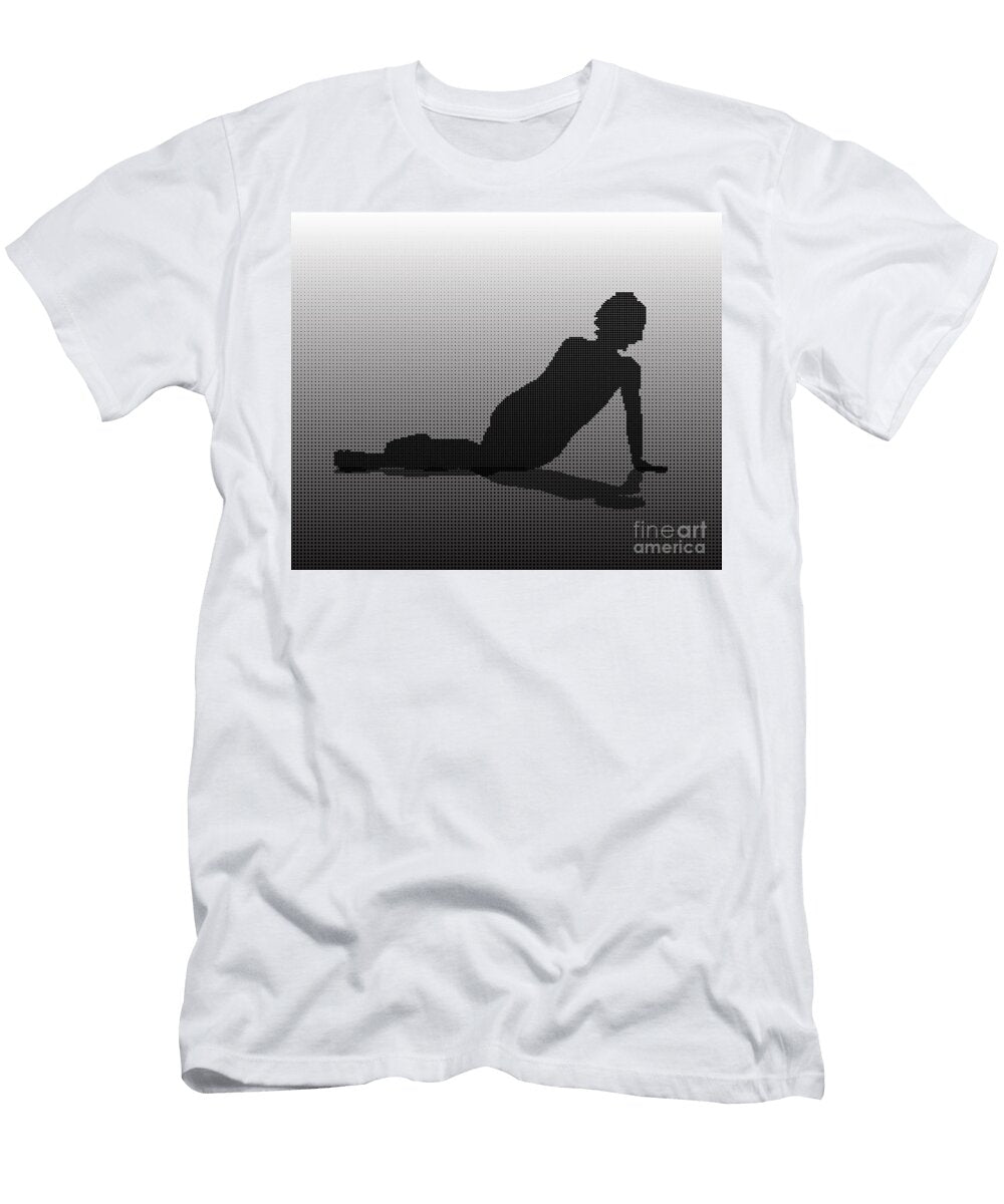 Halftone Resting Woman Bigalbaloo Stock T-Shirt