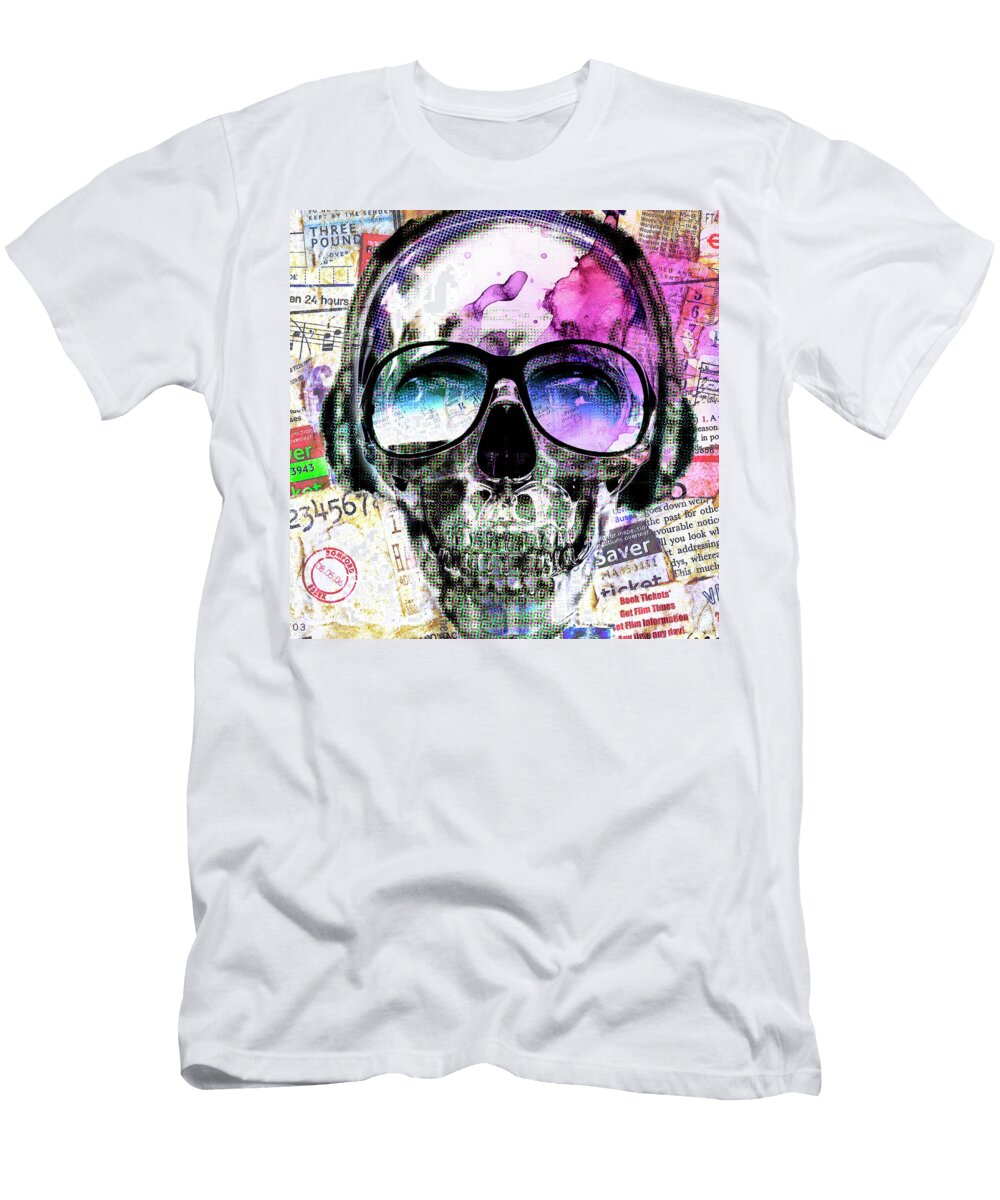 Halftone Skull Luz Graphic Studio T-Shirt