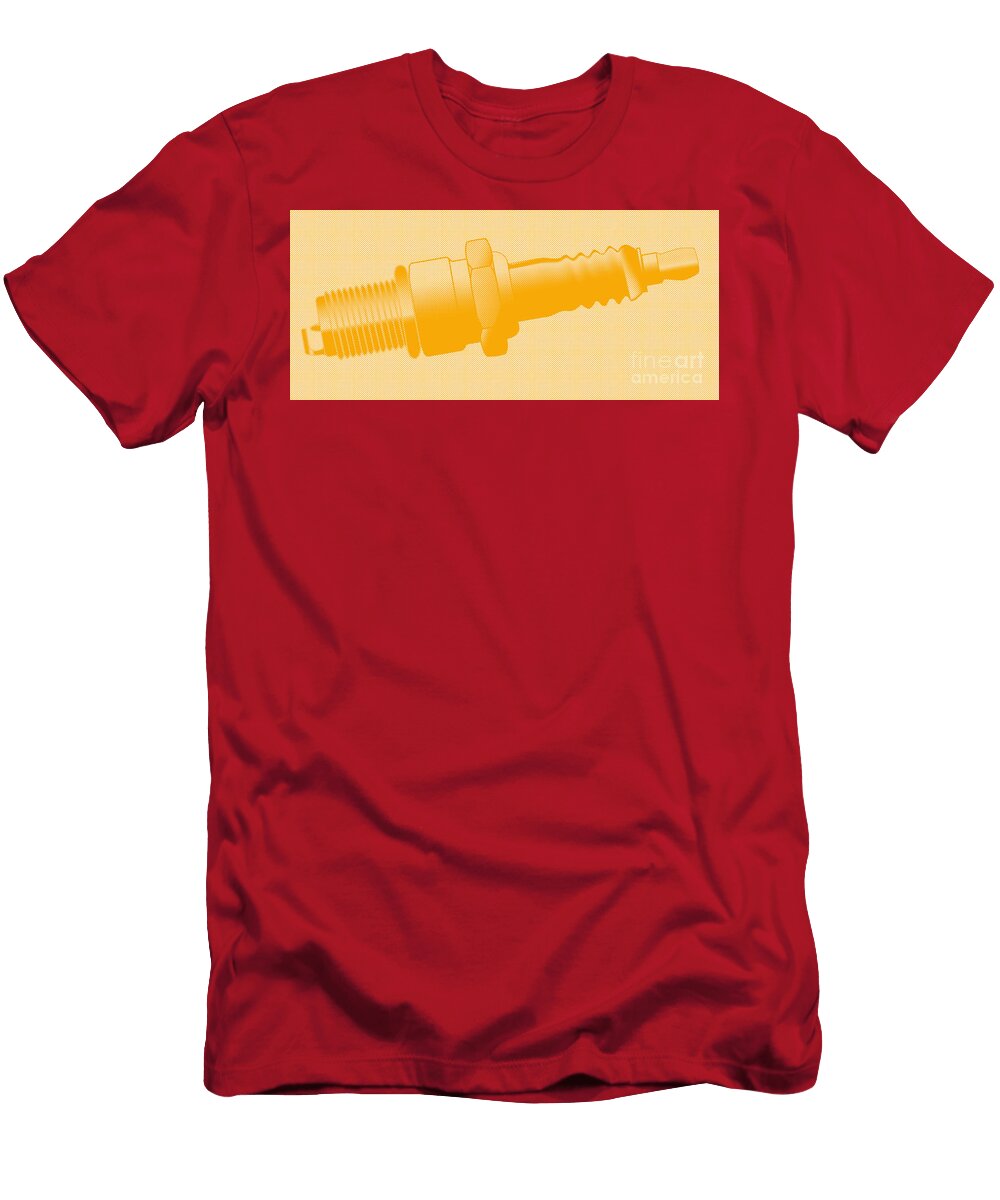 Halftone Sparking Plug Bigalbaloo Stock T-Shirt