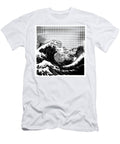 Halftone Stylized Crashing Ocean Wave Carolie Crist T-Shirt