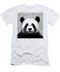 Halftone Stylized Portrait of a Giant Panda Kristy San T-Shirt