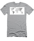 Halftone World Outline Bigalbaloo Stock T-Shirt