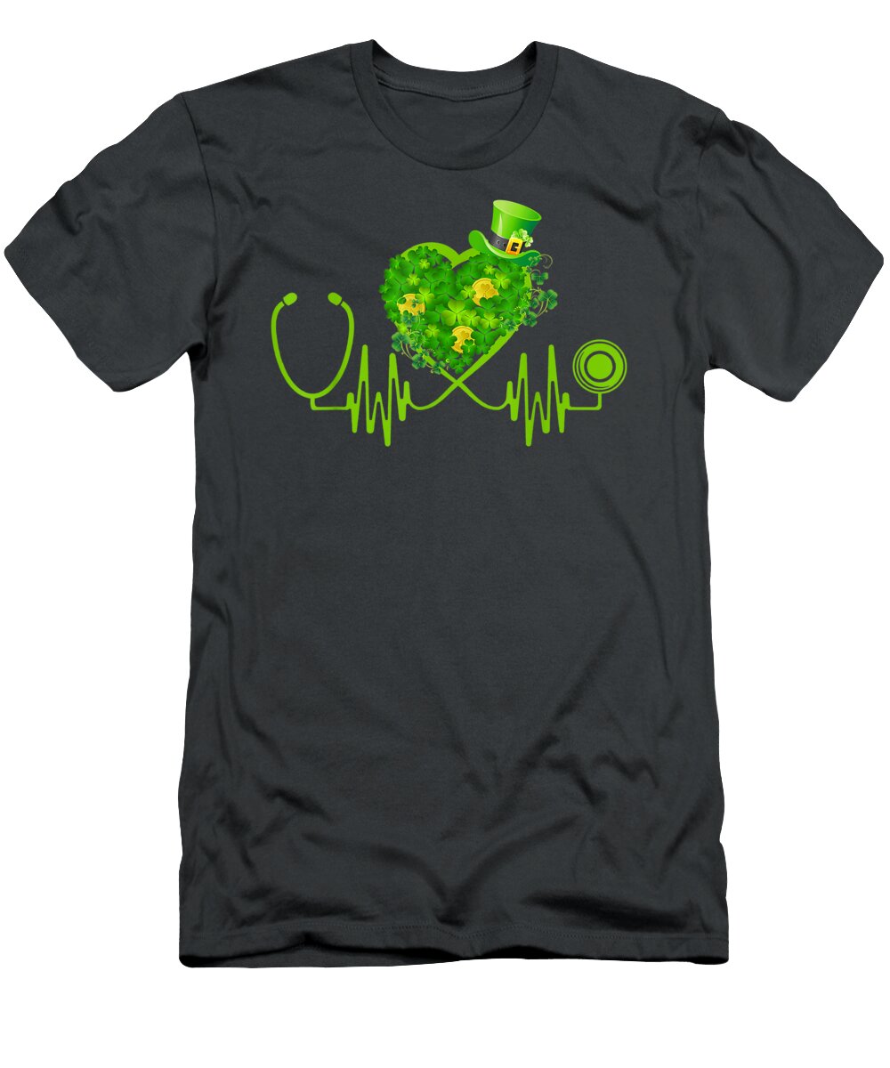 Hamrock Stethoscope St Patricks Day 2021 Corban Carlot T-Shirt