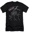 Happy Couple Making High Five Gesture High Five Minimal Illustration Hands Gesture Drawing No 2 2 Mounir Khalfouf T-Shirt