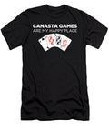 Happy Place Funny Card Playing Canasta Graphic Jacob Hughes T-Shirt