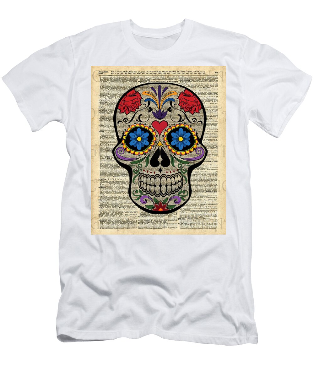 Happy Skullsugar Skulldia De Los Muertoshalloween Artwork Jacob Kuch T-Shirt