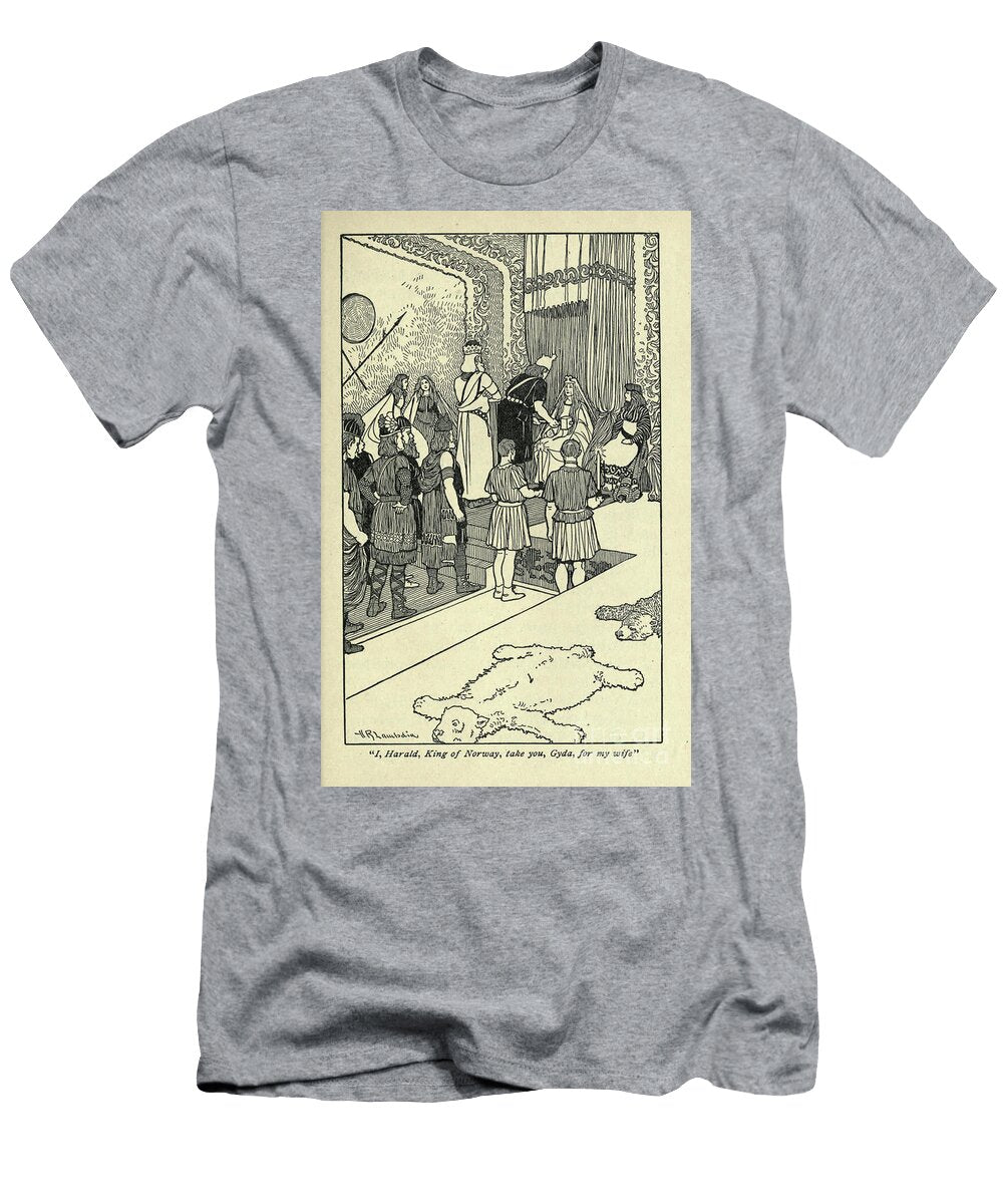 Harald King of Norway Wedding L3 Historic Illustrations T-Shirt