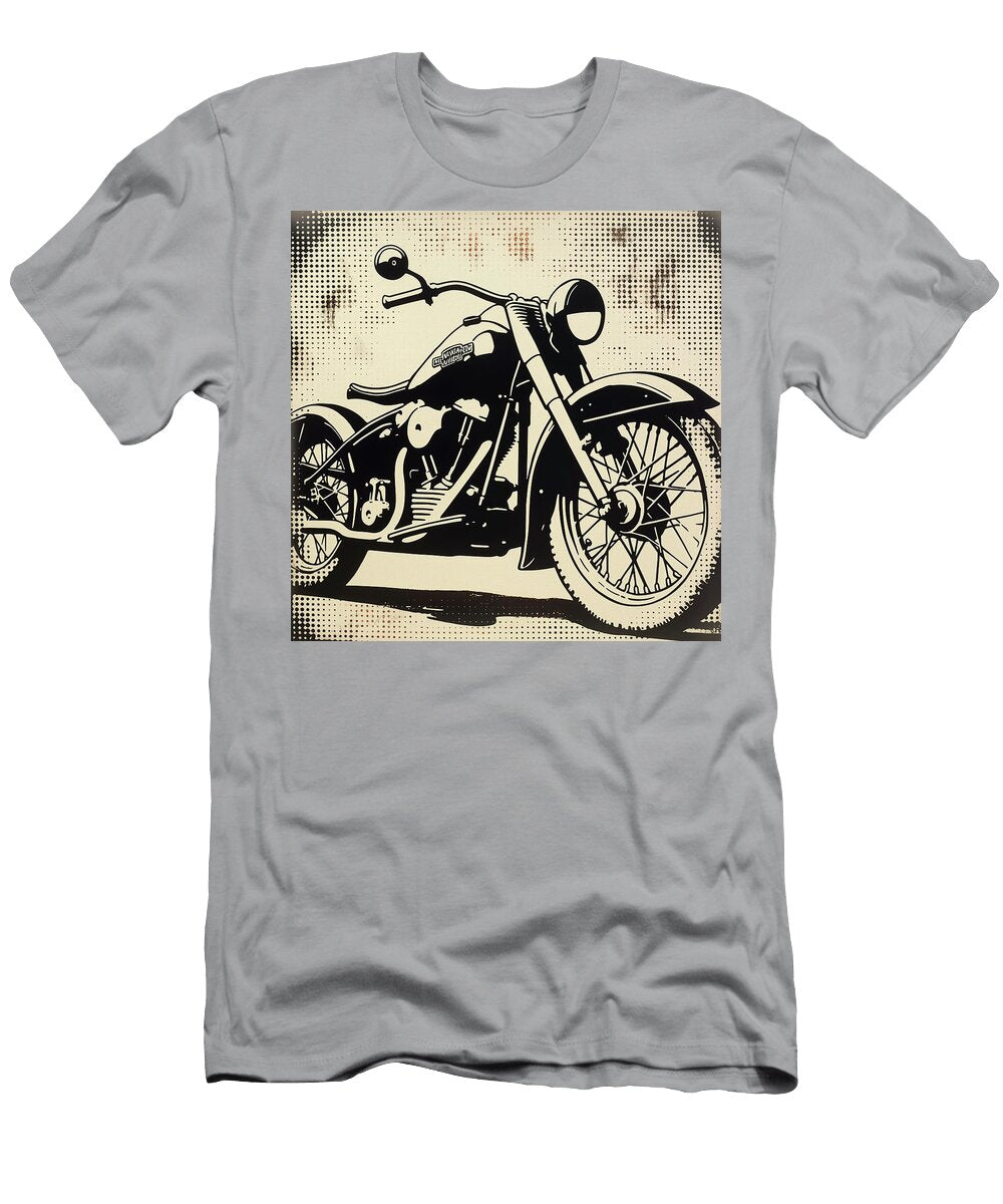 Hardtail Motorcycle Comic Book Panel 103 Mad Paperairplanes T-Shirt