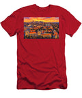Harper Memorial Library and the Main Quadrangle of the University of Chicago Aerial View Nicko Prints T-Shirt