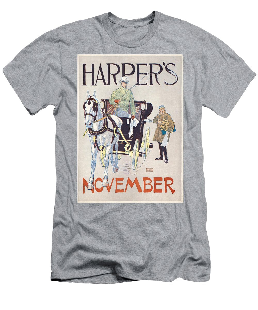 Harpers November Art Edward Penfield American T-Shirt